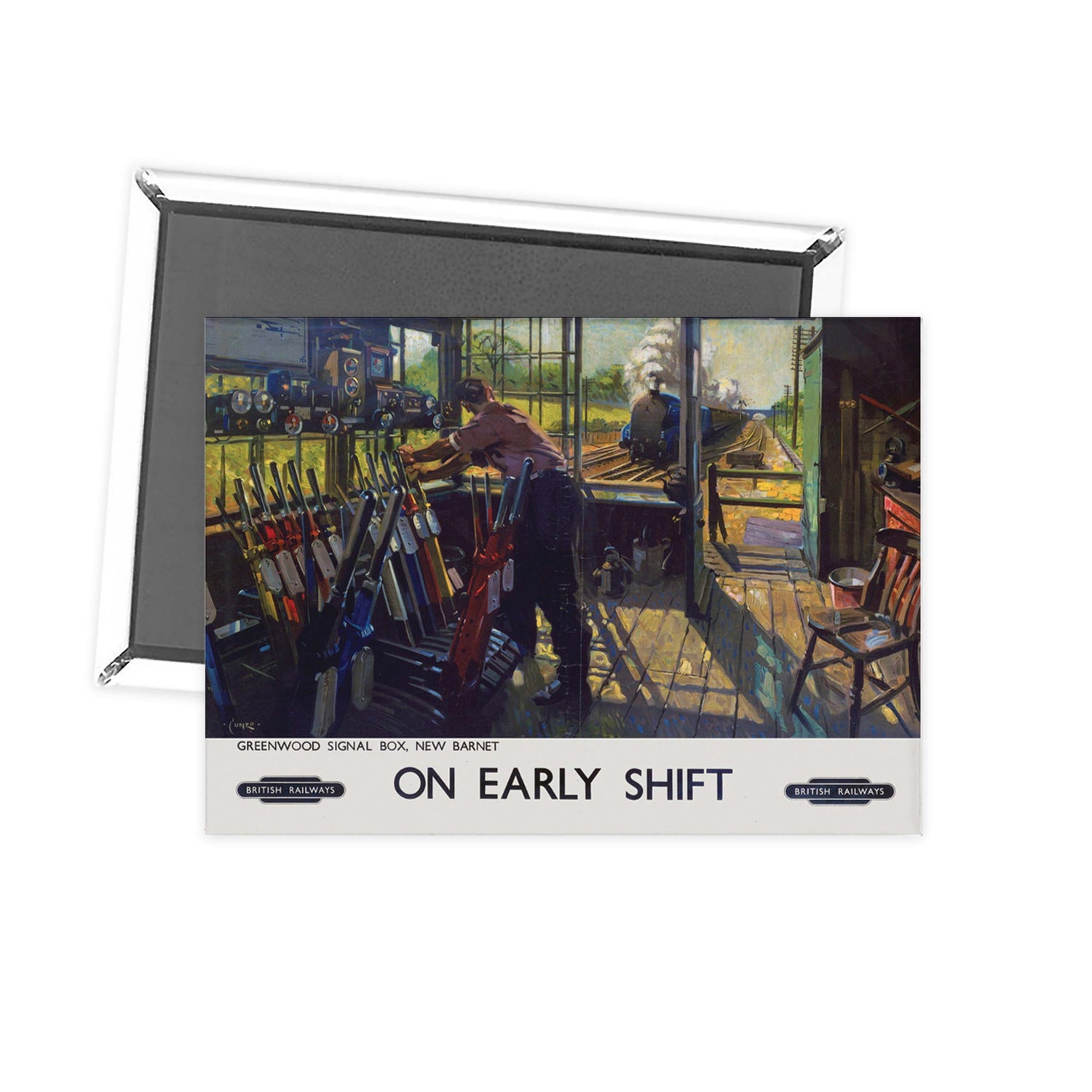 On Early Shift Greenwood Signal Box New Barnet Fridge Magnet