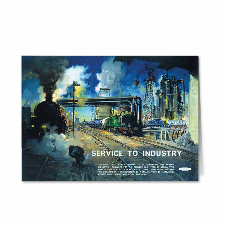 Service to Industry - Billingham-on-Tees Greeting Card