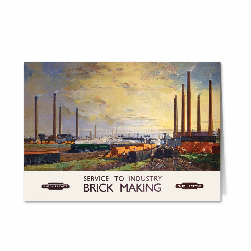 Service to Industry - Brick Making Greeting Card