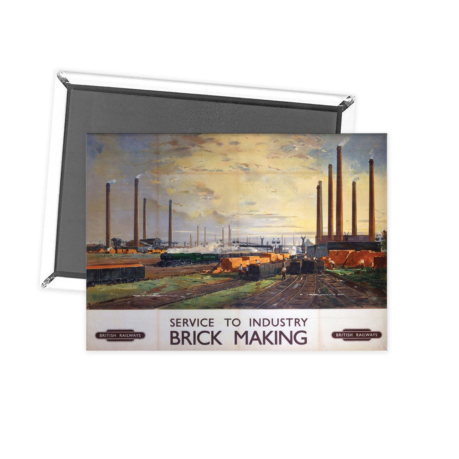 Service to Industry - BRICK MAKING Fridge Magnet