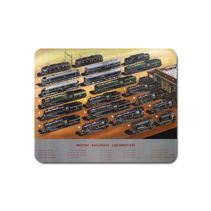 British railways Locomotives - Mouse Mat