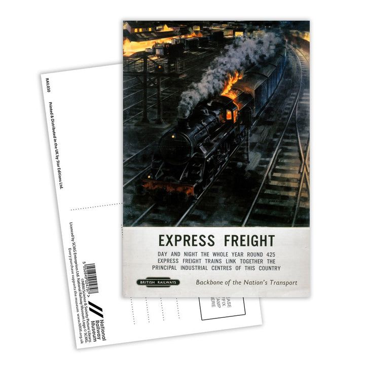 Express Freight - British Railways Postcard Pack of 8