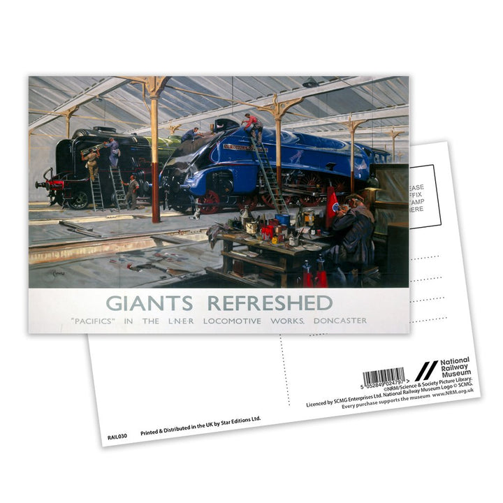 Giants Refreshed - Locomotive Works, Doncaster Postcard Pack of 8