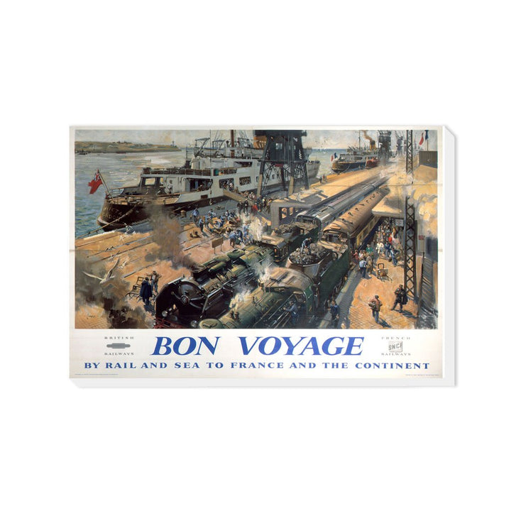Bon Voyage by Rail and Sea to France - Canvas