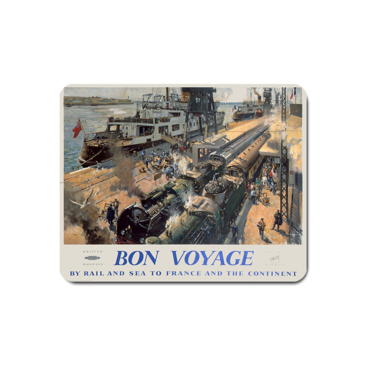 Bon Voyage by Rail and Sea to France - Mouse Mat