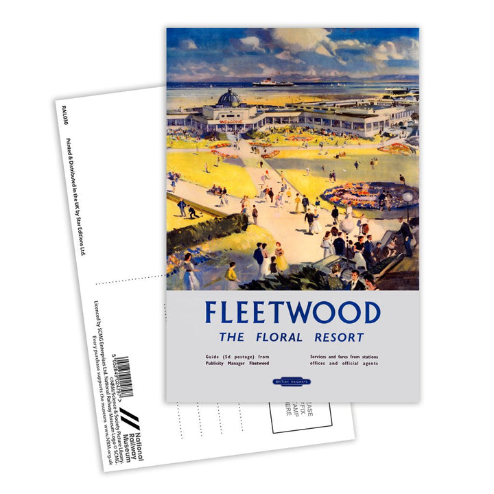 Fleetwood The Floral Resort Postcard Pack of 8