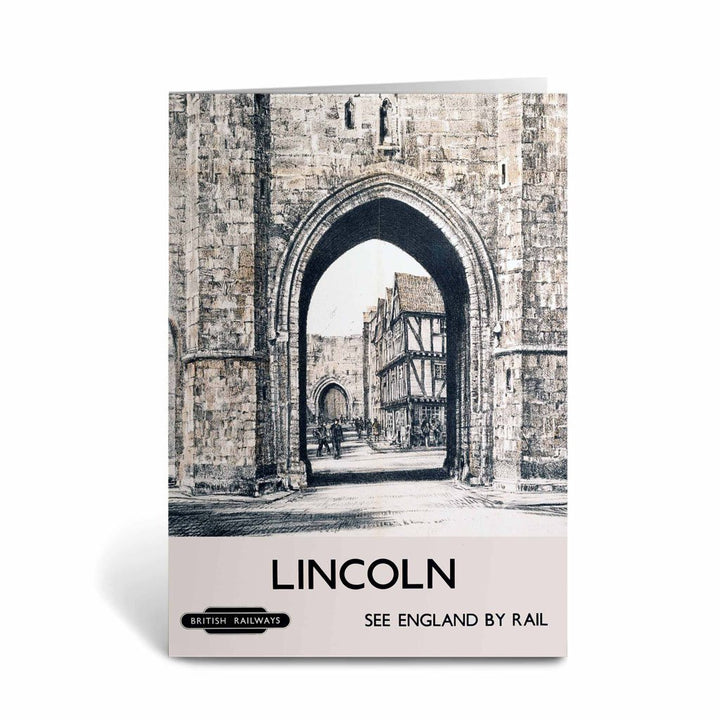 Lincoln See England by Rail Greeting Card