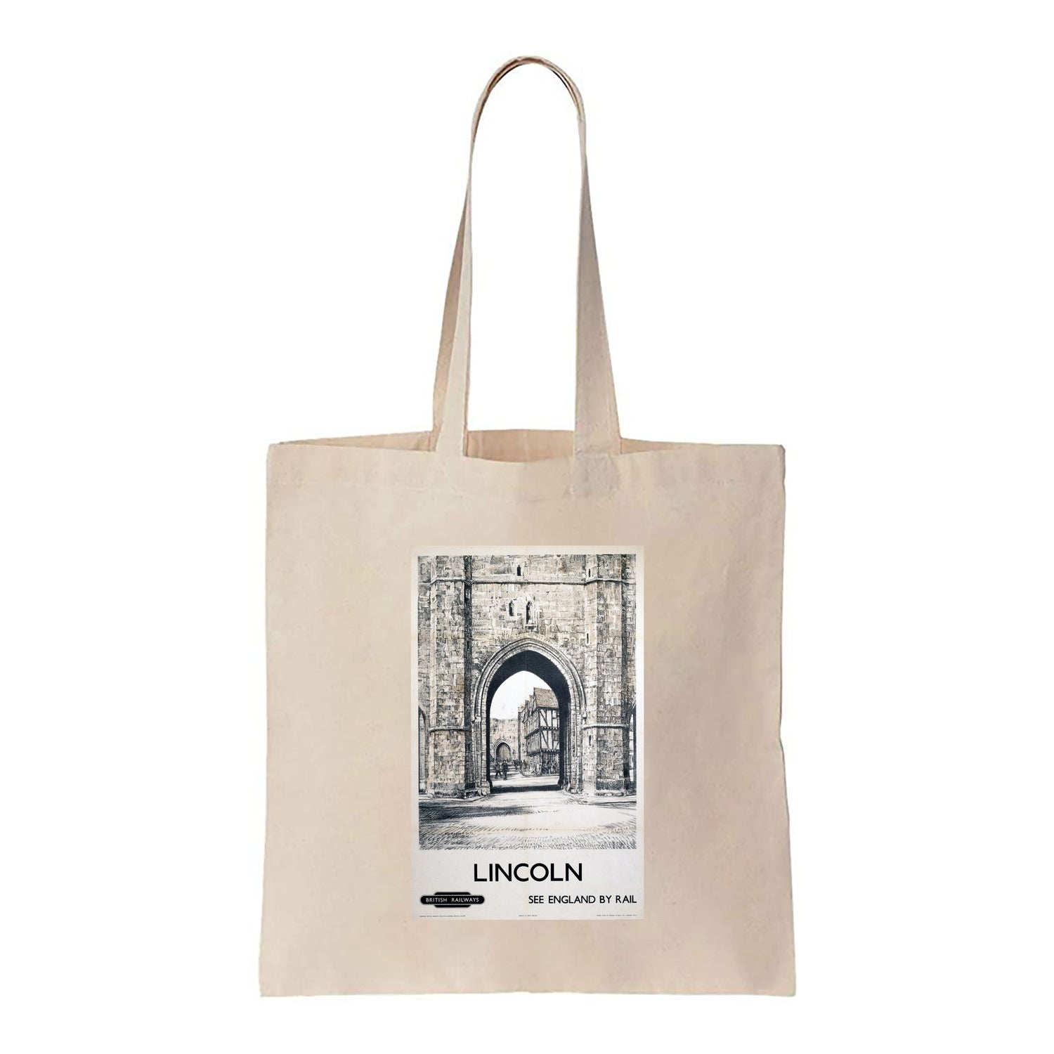 Lincoln See England by Rail - Canvas Tote Bag