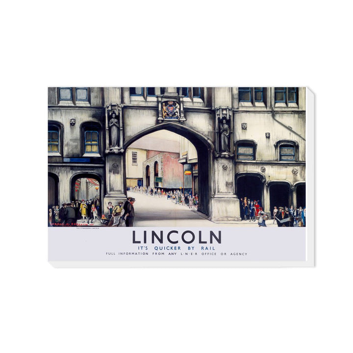 Lincoln It's Quicker By Rail - Canvas