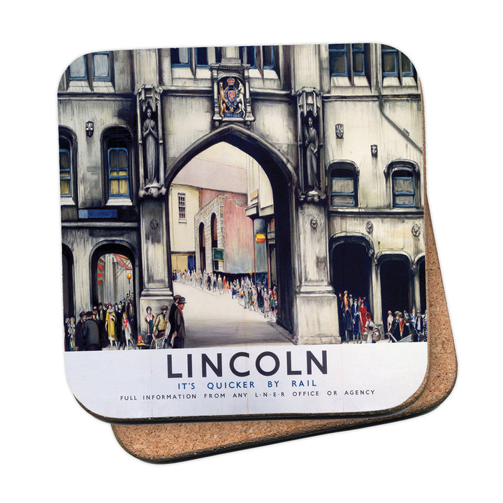 Lincoln It's Quicker By Rail Coaster