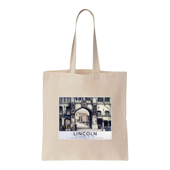 Lincoln It's Quicker By Rail - Canvas Tote Bag