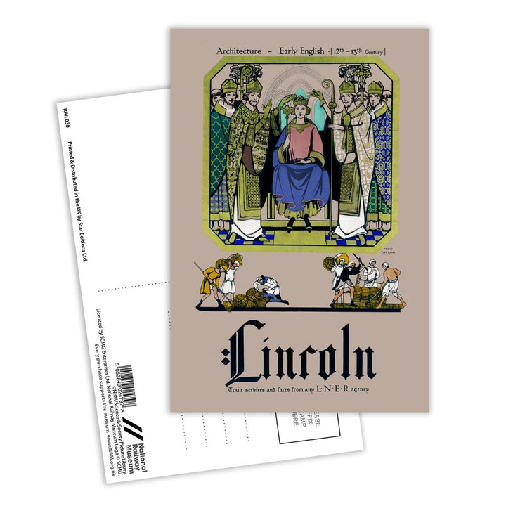 Lincoln - Architecture, Early English Postcard Pack of 8