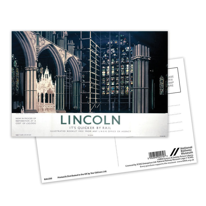 Lincoln Cathedral, Angel Choir Postcard Pack of 8