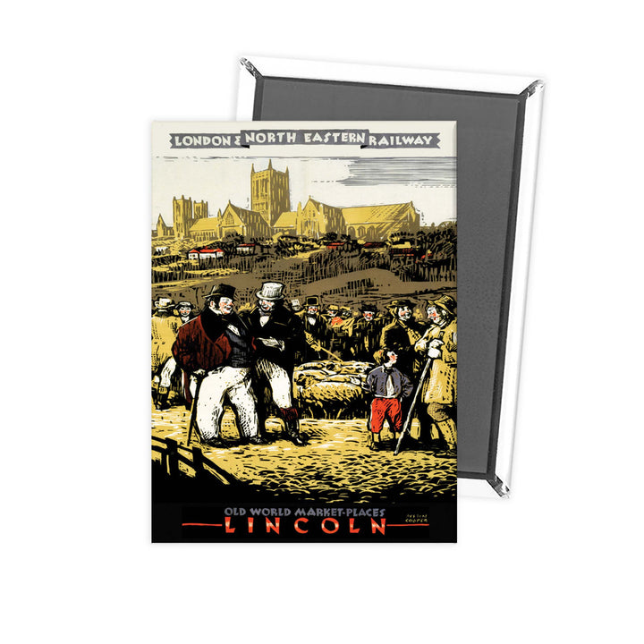 Lincoln Old Market Places LNER Fridge Magnet