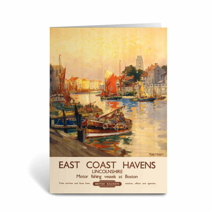 Lincolnshire East Coast Havens - Motor Fishing Greeting Card