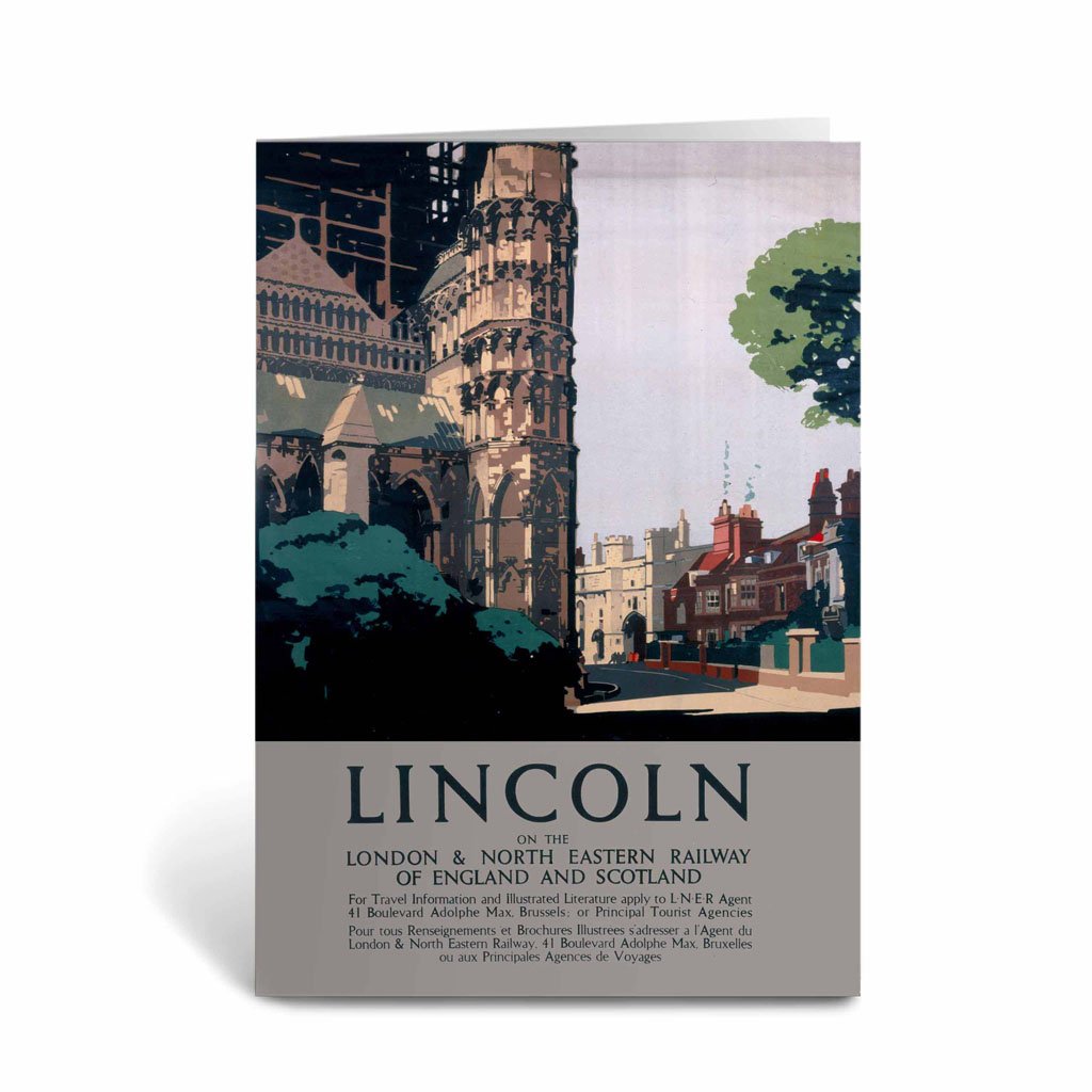 Lincoln on the LNER Greeting Card