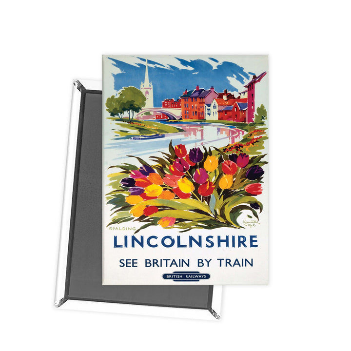Lincolnshire See Britain by Train Fridge Magnet