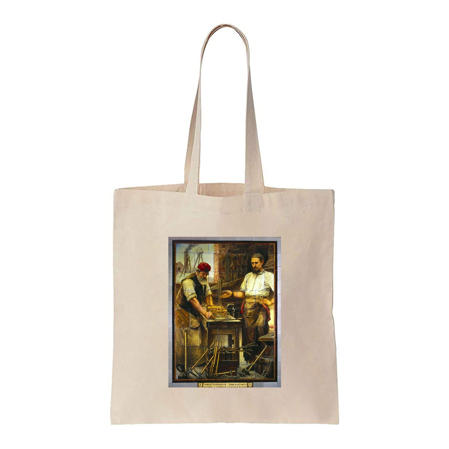 George Stephenson quote - Canvas Tote Bag