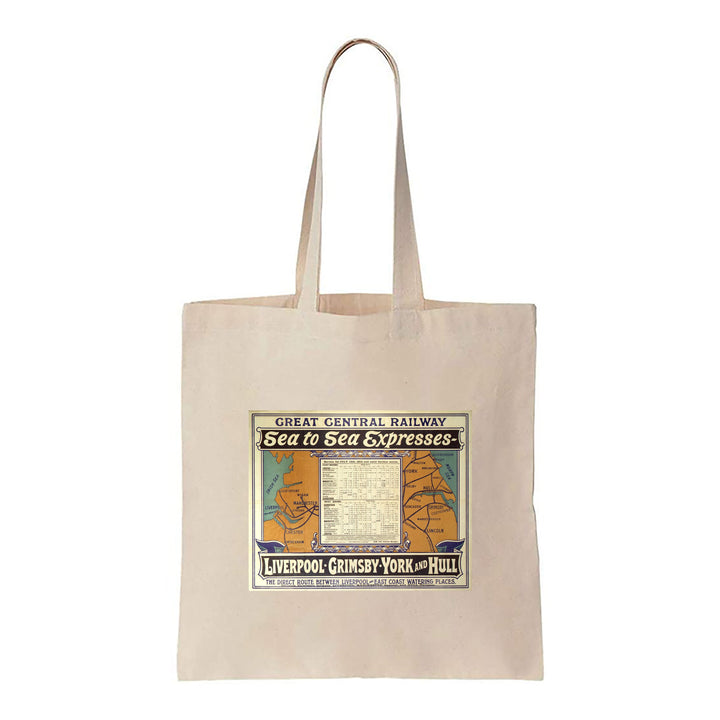 Sea to Sea Expresses - Liverpool, Grimsby, York and Hull - Canvas Tote Bag