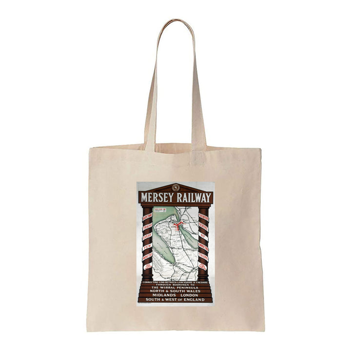 Mersey Railway The Wirral Peninsula - Canvas Tote Bag