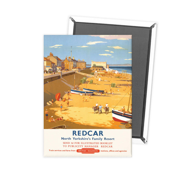 Redcar North Yorkshire's Family Resort Fridge Magnet