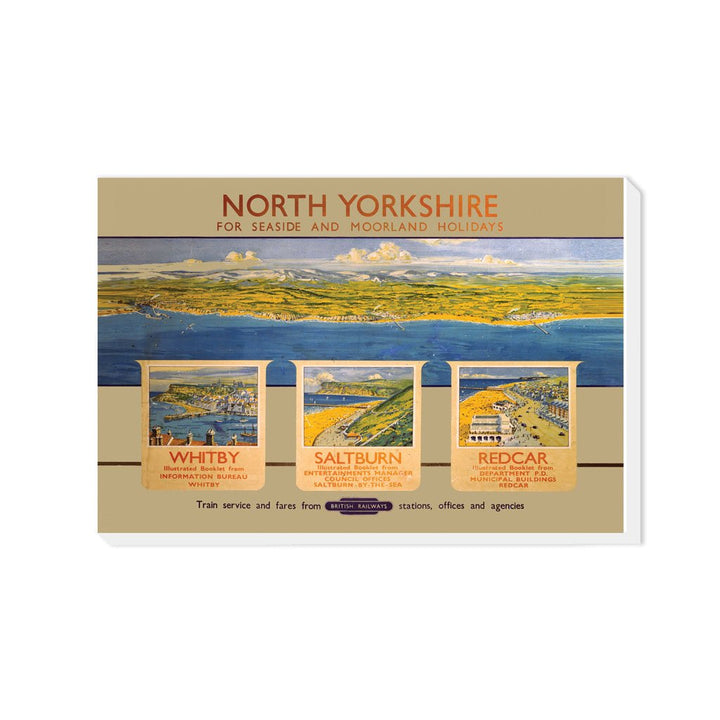 North Yorkshire Whitby, Saltburn and Redcar - Canvas