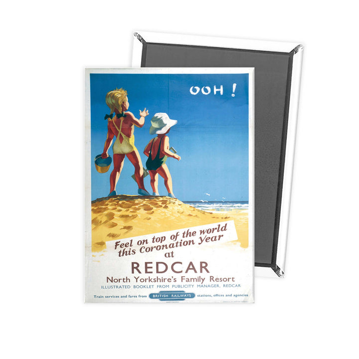 Redcar North Yorkshire's Family Resort Fridge Magnet