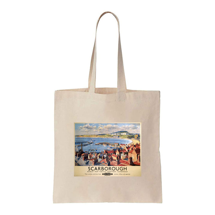 Scarborough from the Town - British Railways - Canvas Tote Bag