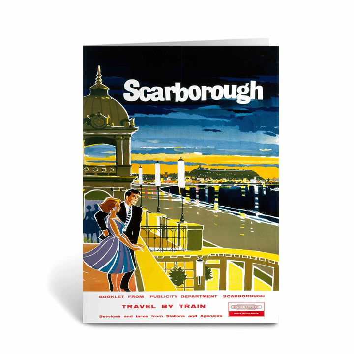 Scarborough at Night - British Railways Greeting Card