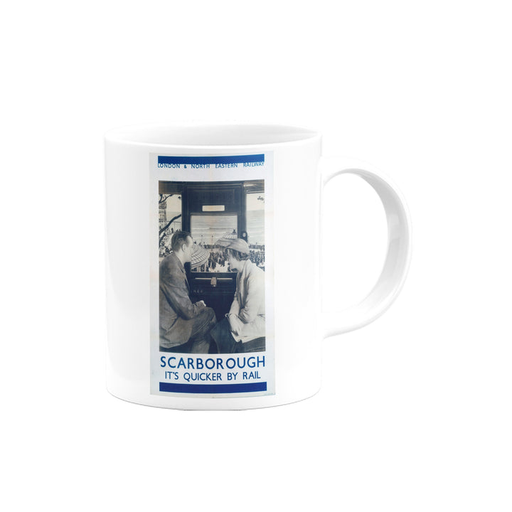 Scarborough from the Train - It's Quicker by Rail Mug