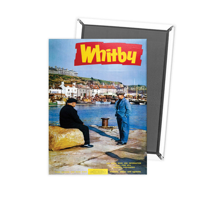 Whitby It's Quicker By Rail Fridge Magnet
