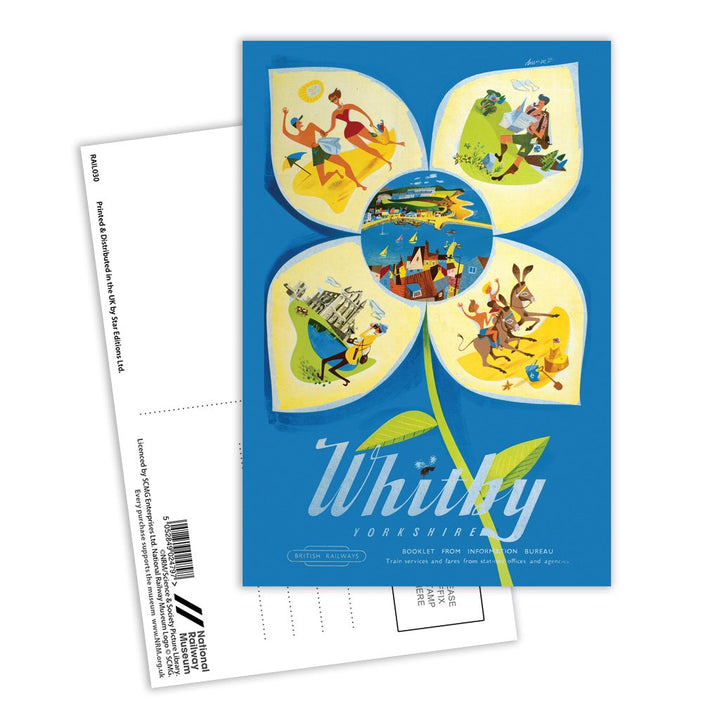 Whitby Yorkshire British Railways Postcard Pack of 8