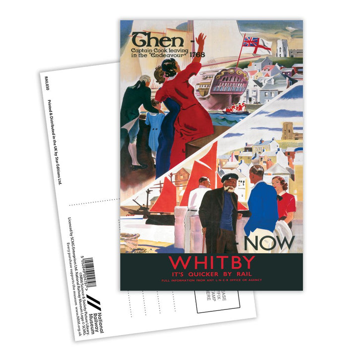 Whitby Then and Now Postcard Pack of 8