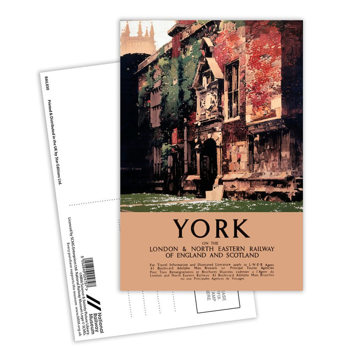 York on the LNER Postcard Pack of 8