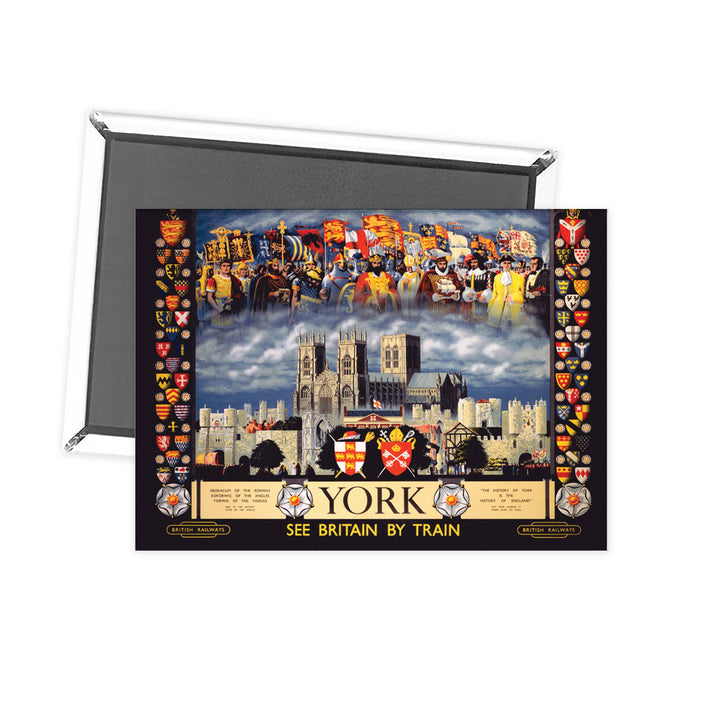 York See Britain by Train Fridge Magnet