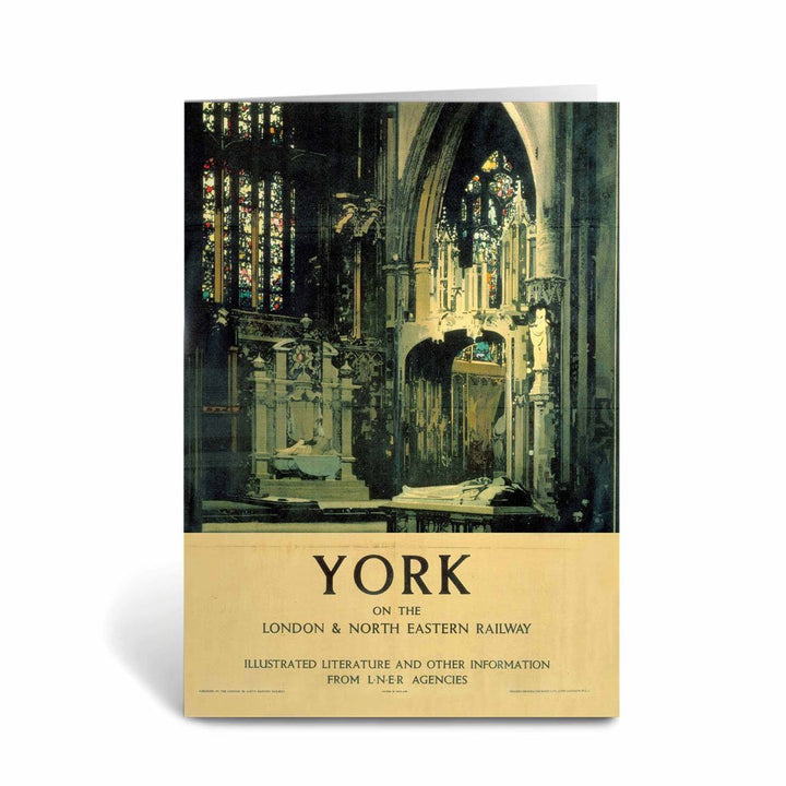 York Minster on the LNER Greeting Card