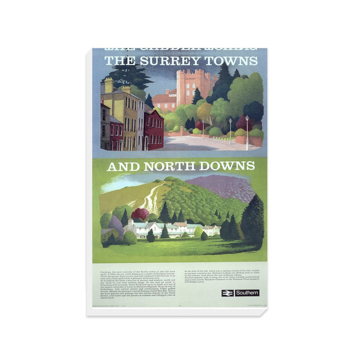 The Surrey Towns and North Downs - Canvas