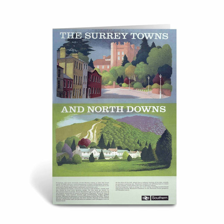 The Surrey Towns and North Downs Greeting Card