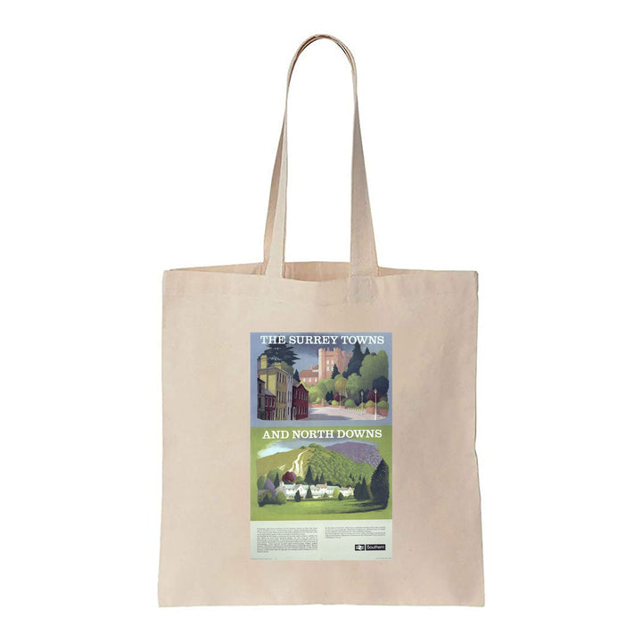The Surrey Towns and North Downs - Canvas Tote Bag