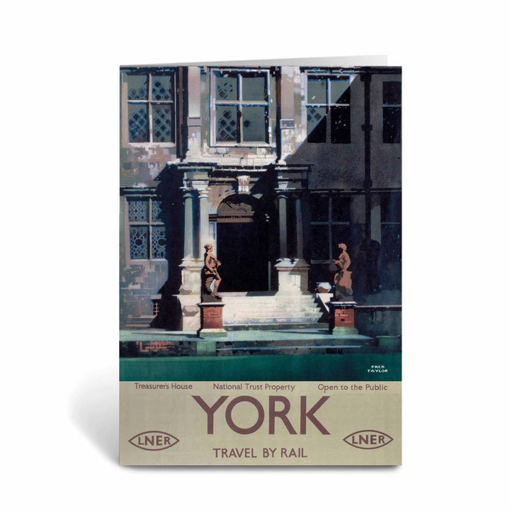 York Treasurer's House National Trust - LNER Greeting Card