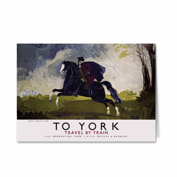 To York - Dick Turpin's Ride Greeting Card