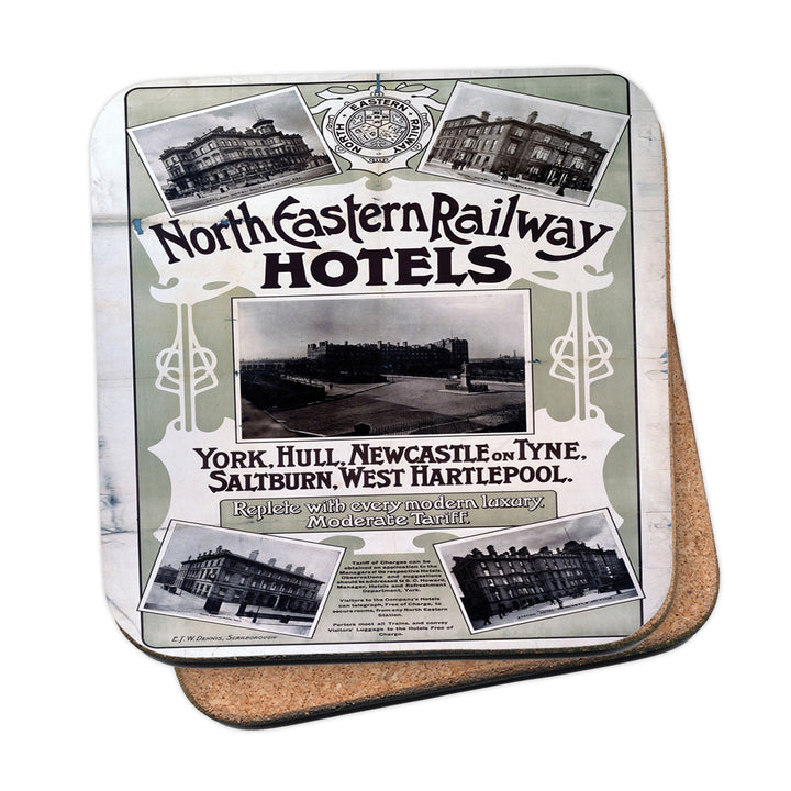 North Eastern Railway Hotels York, Hull, Newcastle Coaster