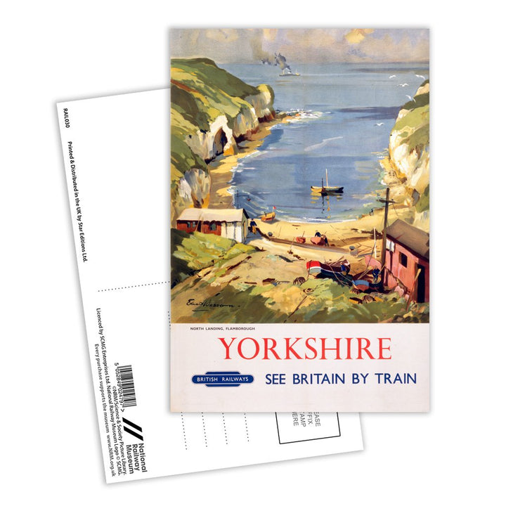 Yorkshire, North Landing, Flamborough Postcard Pack of 8