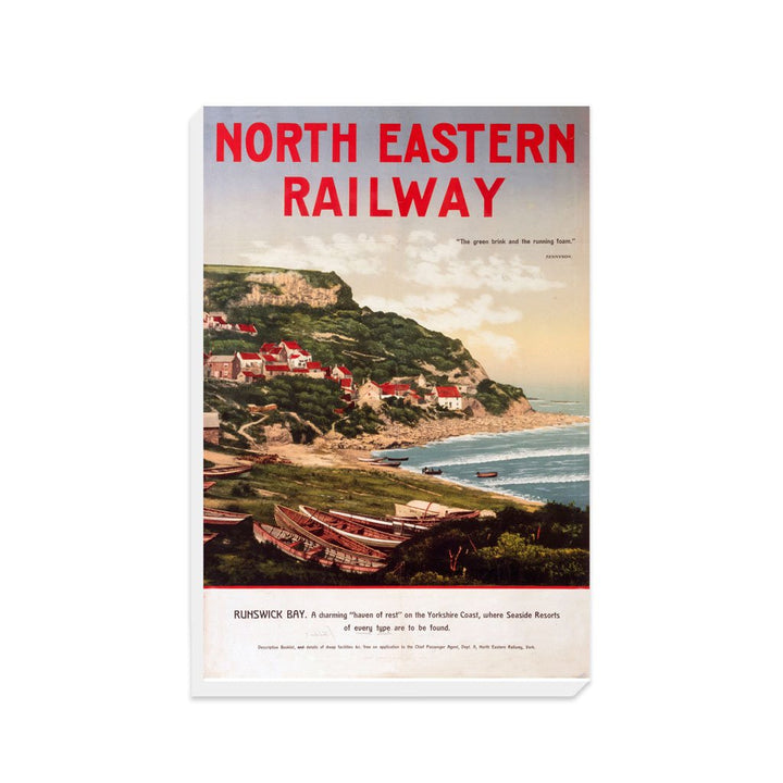 North Eastern Railway - Runswick Bay, Yorkshire Coast - Canvas