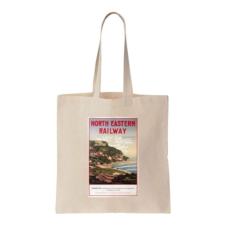 North Eastern Railway - Runswick Bay, Yorkshire Coast - Canvas Tote Bag