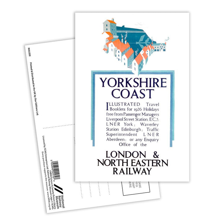 Yorkshire Coast LNER Postcard Pack of 8