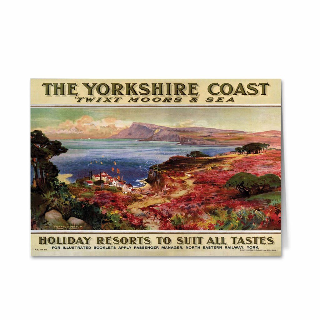 Yorkshire Coast Twixt Moors and Sea Greeting Card