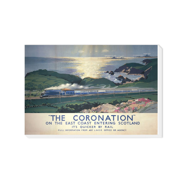 The Coronation entering Scotland - Canvas