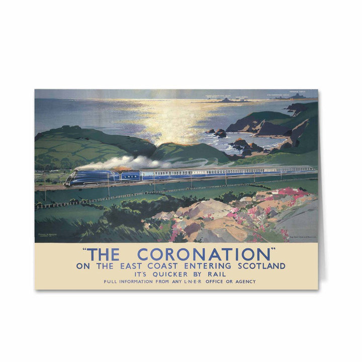 The Coronation entering Scotland Greeting Card