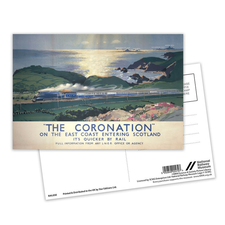 The Coronation entering Scotland Postcard Pack of 8
